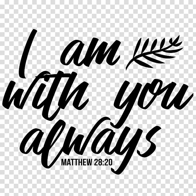 blue background with i am with you always text overlay, Gospel of Matthew Chapters and verses of the Bible Matthew 28, bible verses transparent background PNG clipart