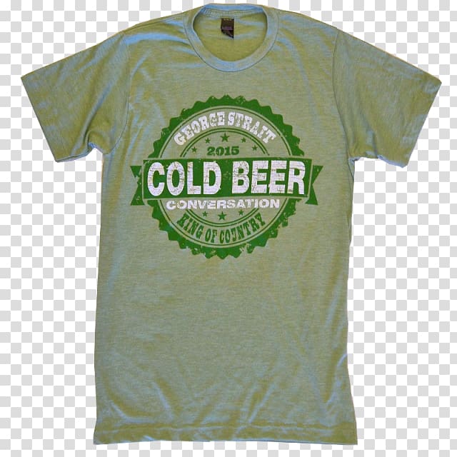T-shirt Cold Beer Conversation Pure Country Crew neck, T-shirt transparent background PNG clipart