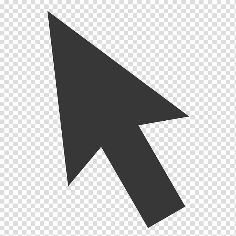 black arrow , Computer mouse Pointer Arrow, Mouse Cursor transparent background PNG clipart