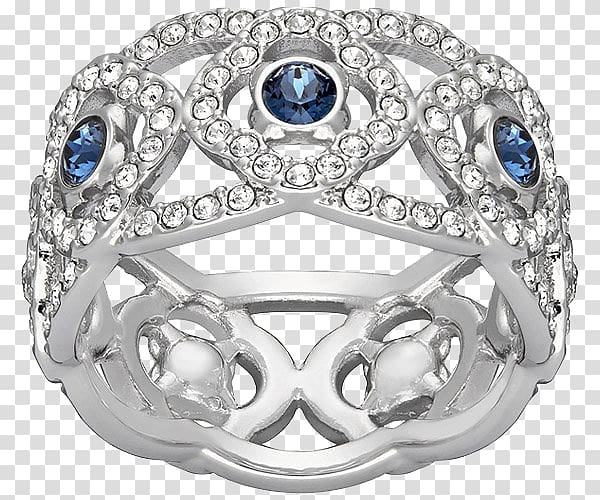 Earring Amazon.com Swarovski AG Jewellery, Swarovski Jewelry Sapphire Ring transparent background PNG clipart