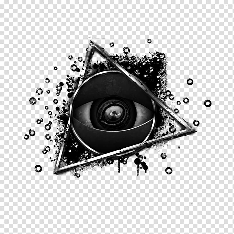 Illuminati Third eye Symbol Organization, eye Tattoo transparent background PNG clipart