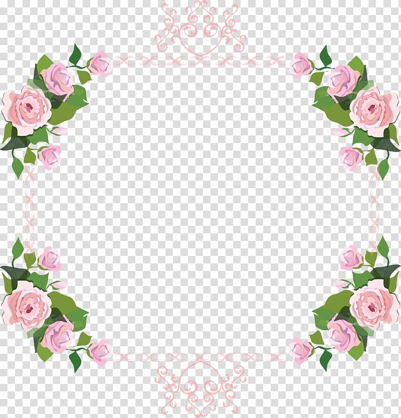 , floral corner transparent background PNG clipart