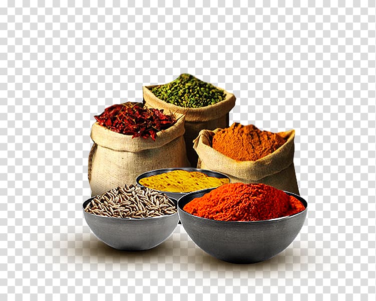 several herbs and spices, Plastic bag Chana masala Indian cuisine Spice Packaging and labeling, Spices transparent background PNG clipart