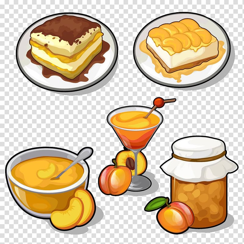 Food Fruit preserves Illustration, Apricot Food transparent background PNG clipart