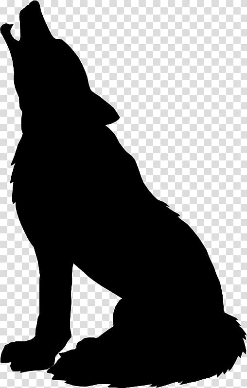Gray wolf Silhouette Drawing , Silhouette transparent background PNG clipart