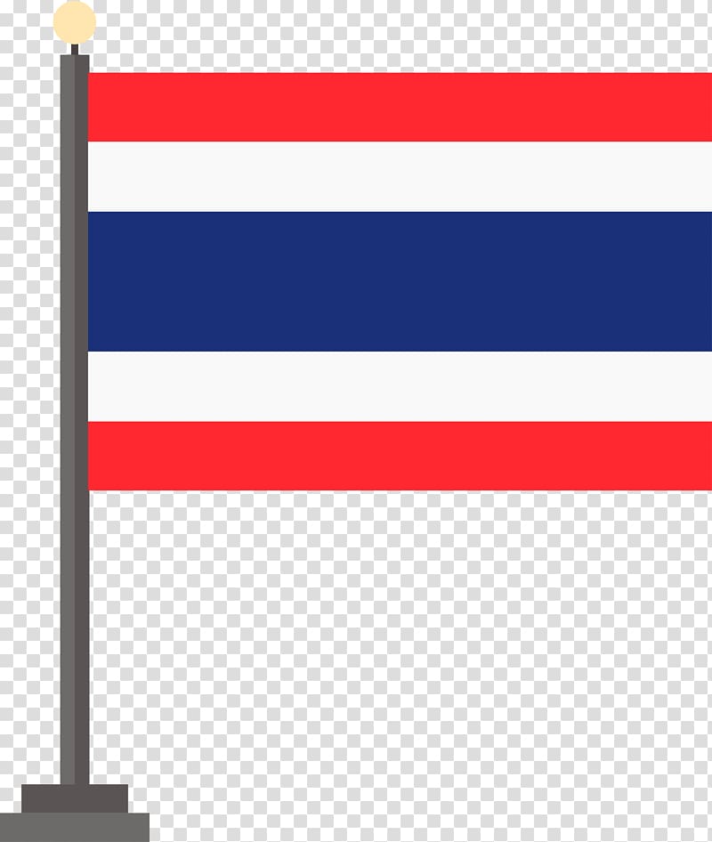 red, white, and blue striped flag, Ancient Siam Flag of Thailand National flag, Flag of Thailand Creative transparent background PNG clipart