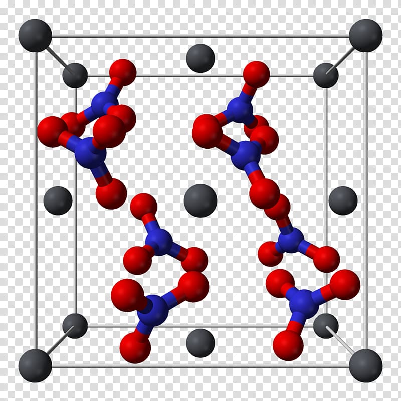 Lead(II) nitrate Crystal structure, cell transparent background PNG clipart