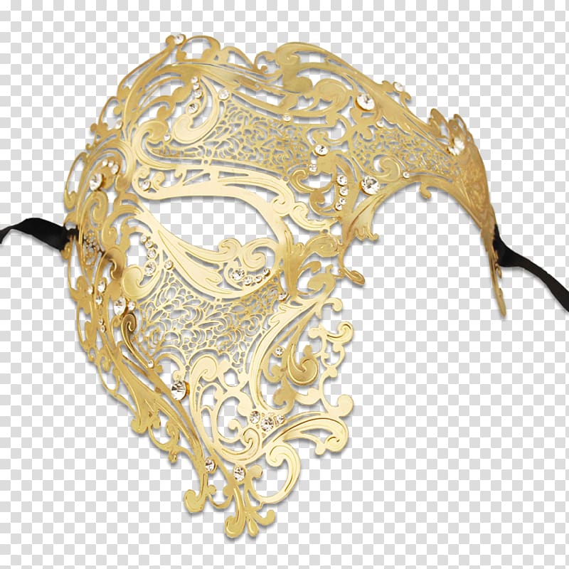 Mask Masquerade ball Balaclava Gold, masquerade transparent background PNG clipart
