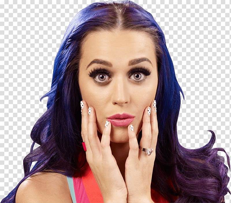 woman holding her cheeks, Zoom Face Katy Perry transparent background PNG clipart