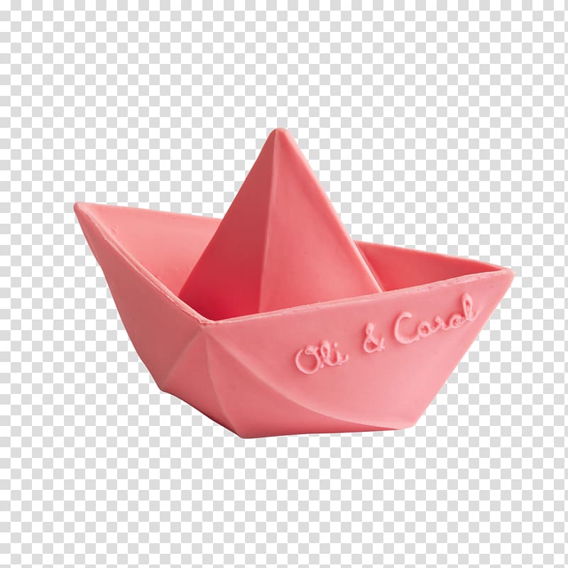 Origami Pink M STX GLB.1800 UTIL. GR EUR, folded paper boat in water transparent background PNG clipart