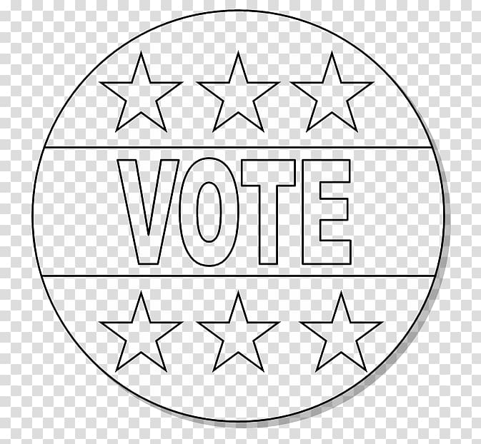 Voting Election day Ballot Coloring book, vote transparent background PNG clipart