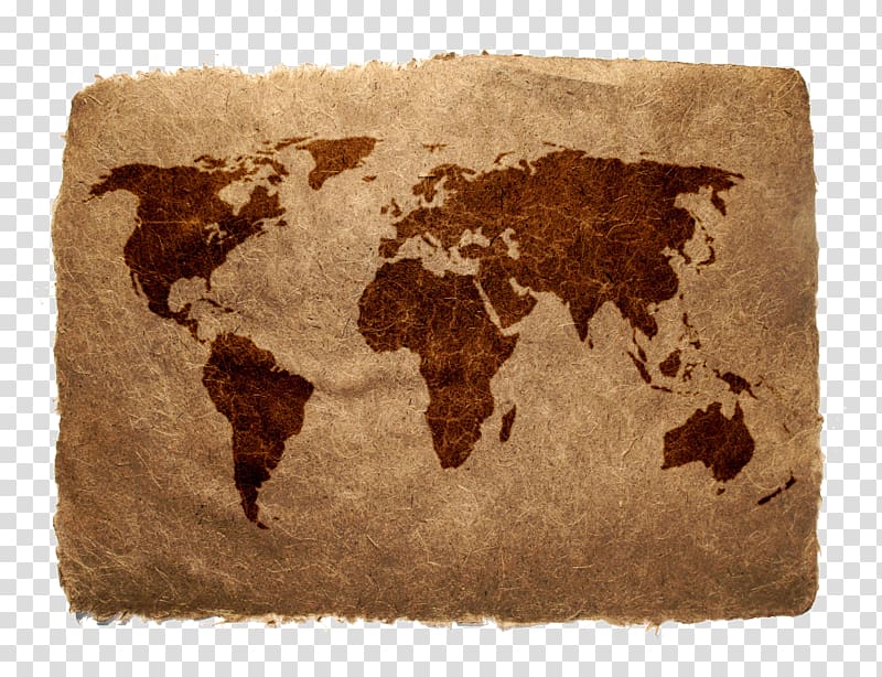 world map traestry, Old World Globe World map, Kraft map transparent background PNG clipart