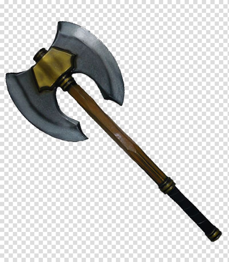 larp axe Battle axe Broad Axes Labrys, Axe transparent background PNG clipart