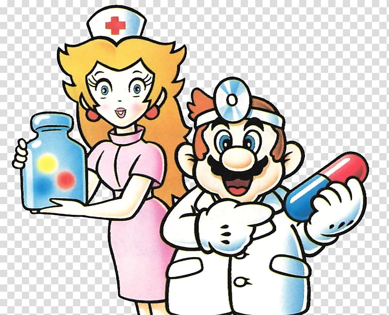 Tetris & Dr. Mario Super Mario Bros. Super Mario Land Super Princess Peach,  doctors and nurses transparent background PNG clipart | HiClipart