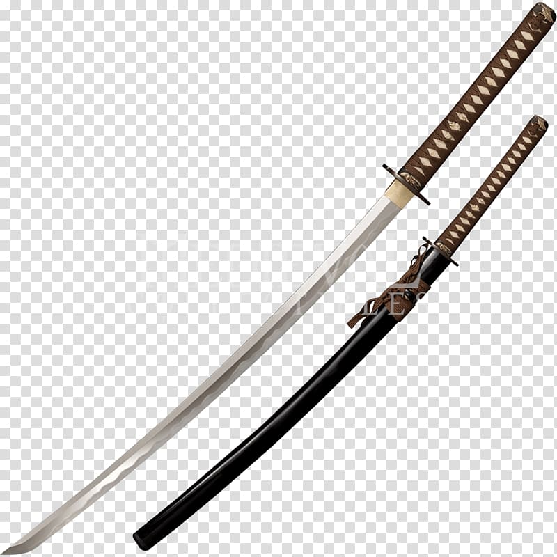 Knife Katana Japanese sword Cold Steel, knife transparent background PNG clipart