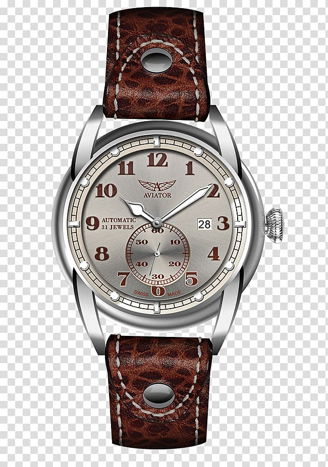 IWC Schaffhausen Museum International Watch Company Annual calendar Watch strap, watch transparent background PNG clipart