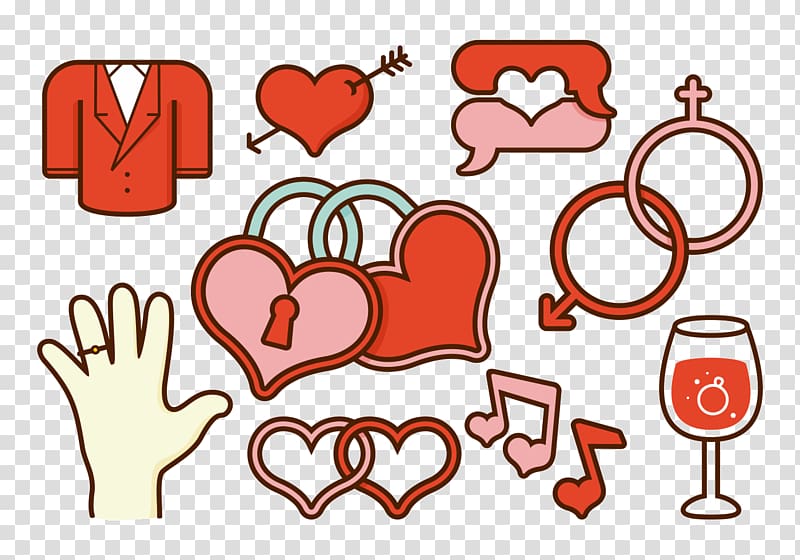 Art Marriage, Just Married transparent background PNG clipart