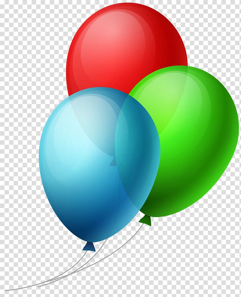 three balloons illustration, Balloon Dog , ballon transparent background PNG clipart