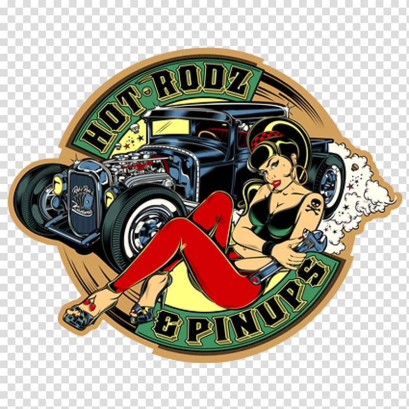 Custom car Hot rod Auto show Pin-up girl, hot rod transparent background PNG clipart