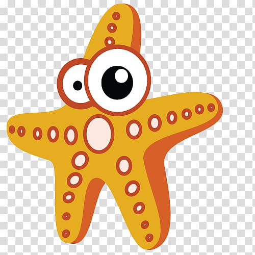 Cartoon Drawing , sea star transparent background PNG clipart