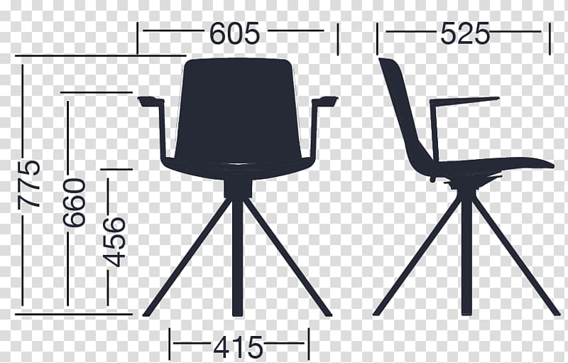 Office & Desk Chairs Swivel chair Table, chair transparent background PNG clipart