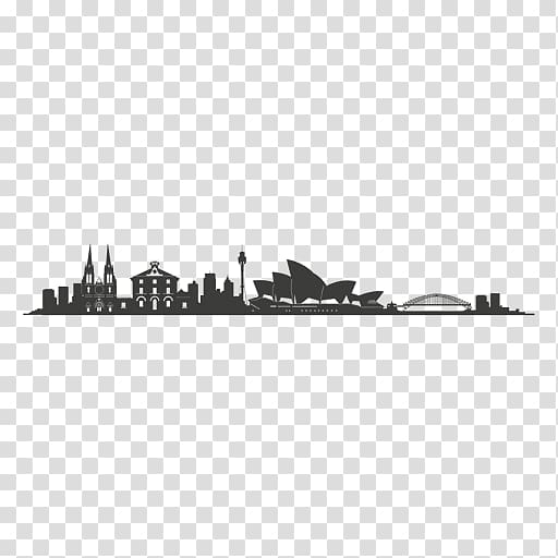 City of Sydney Skyline Silhouette, city silhouette transparent background PNG clipart