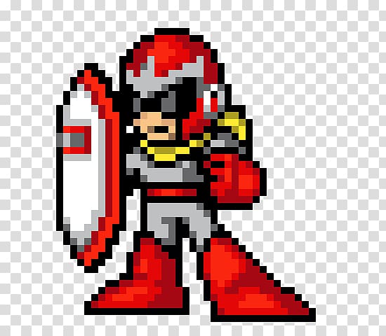 Proto Man Pixel art Character, others transparent background PNG clipart
