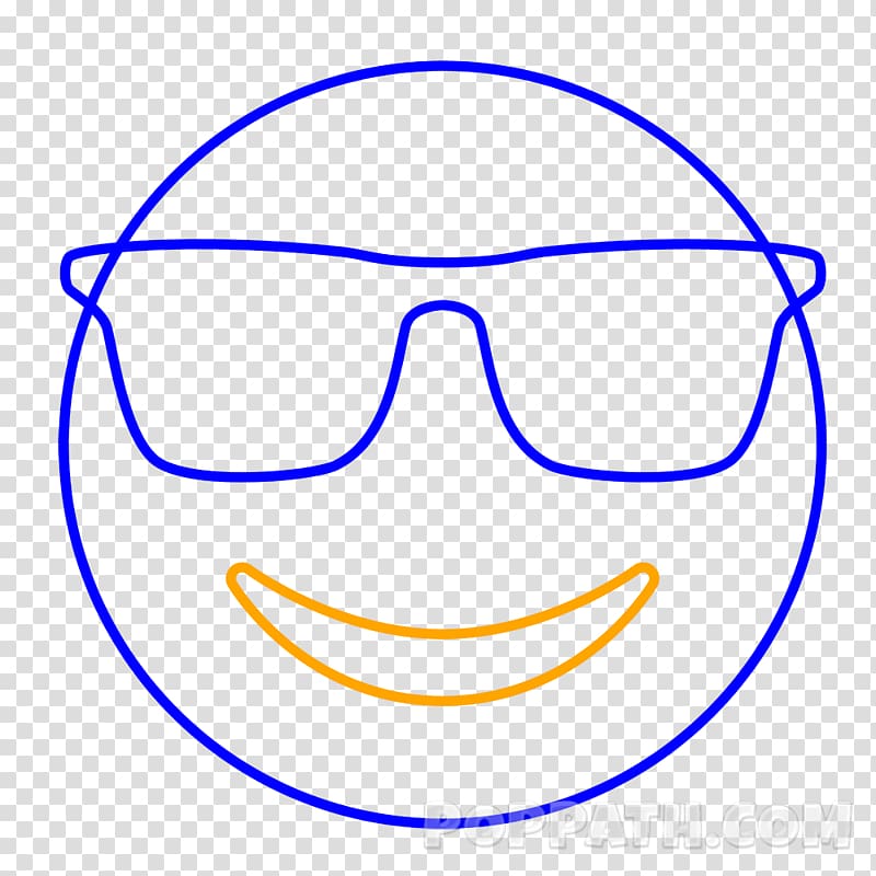 Emoji Coloring book Drawing Smile, sunglasses emoji transparent background PNG clipart
