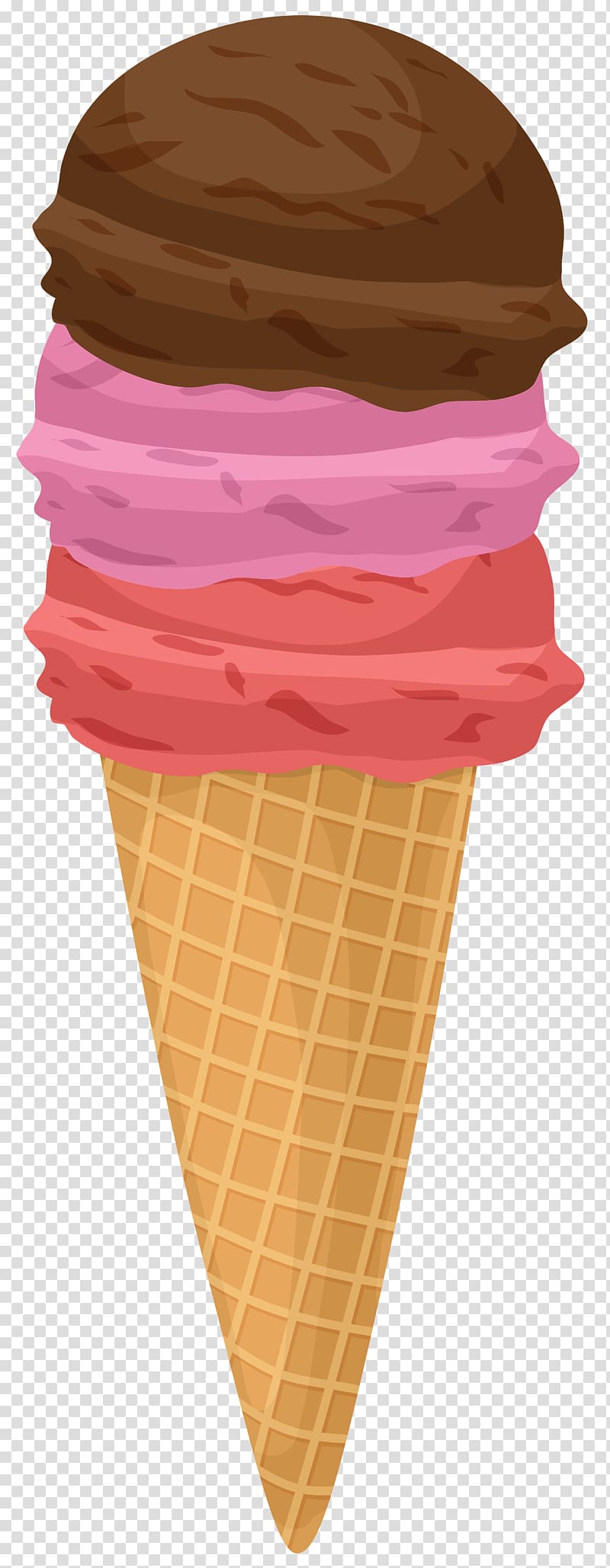 ice cream , Ice Cream Cones Strawberry ice cream Neapolitan ice cream, ice cream transparent background PNG clipart