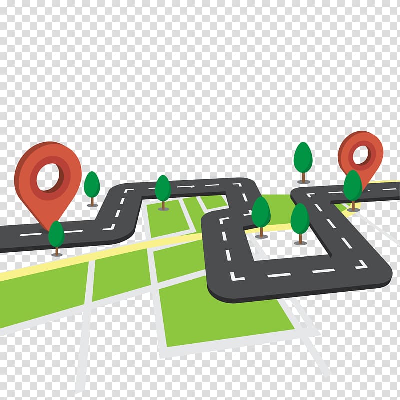 map location, gps map navigator system animation. route