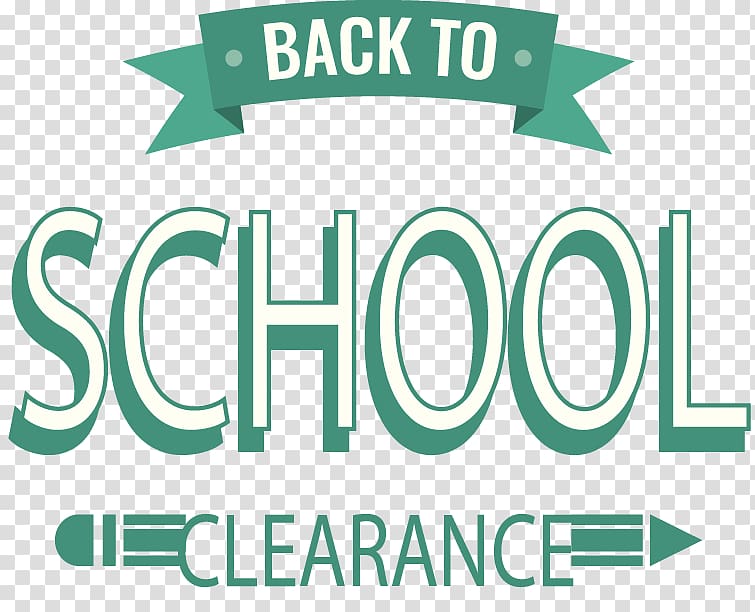 Logo Green School, Green label material back to school transparent background PNG clipart