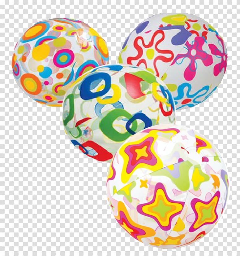Beach ball Inflatable Water polo Toy, Colorful Fool\'s Day mischievous water polo transparent background PNG clipart