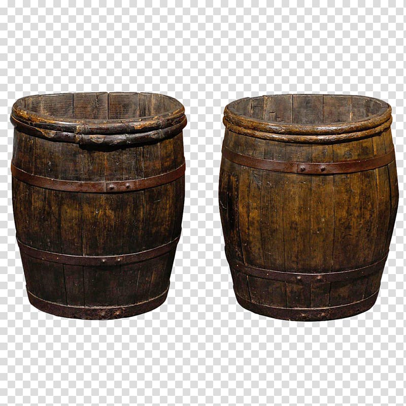 Barrel 19th century Bucket Whiskey Wine, barrel transparent background PNG clipart