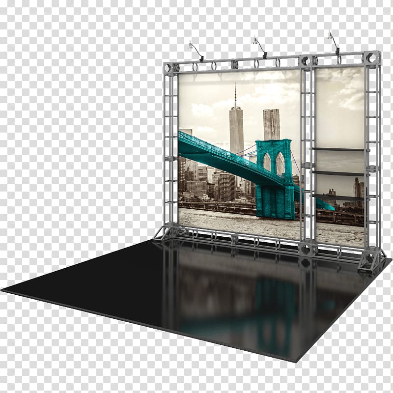 Truss Steel House Agility Displays System, spotlights transparent background PNG clipart