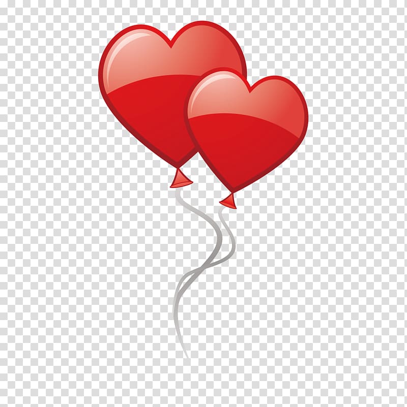 Heart Red Balloon , Red heart balloon transparent background PNG clipart