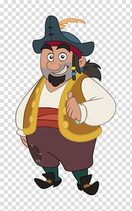 Captain Hook Smee Peter and Wendy Neverland Character, pirate transparent background PNG clipart