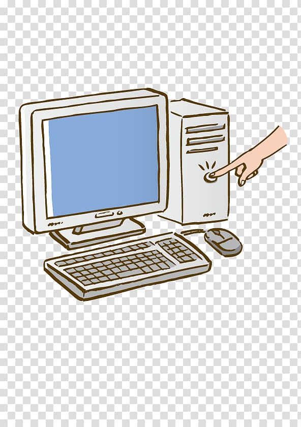 Computer keyboard Free content , Turn on the computer transparent background PNG clipart