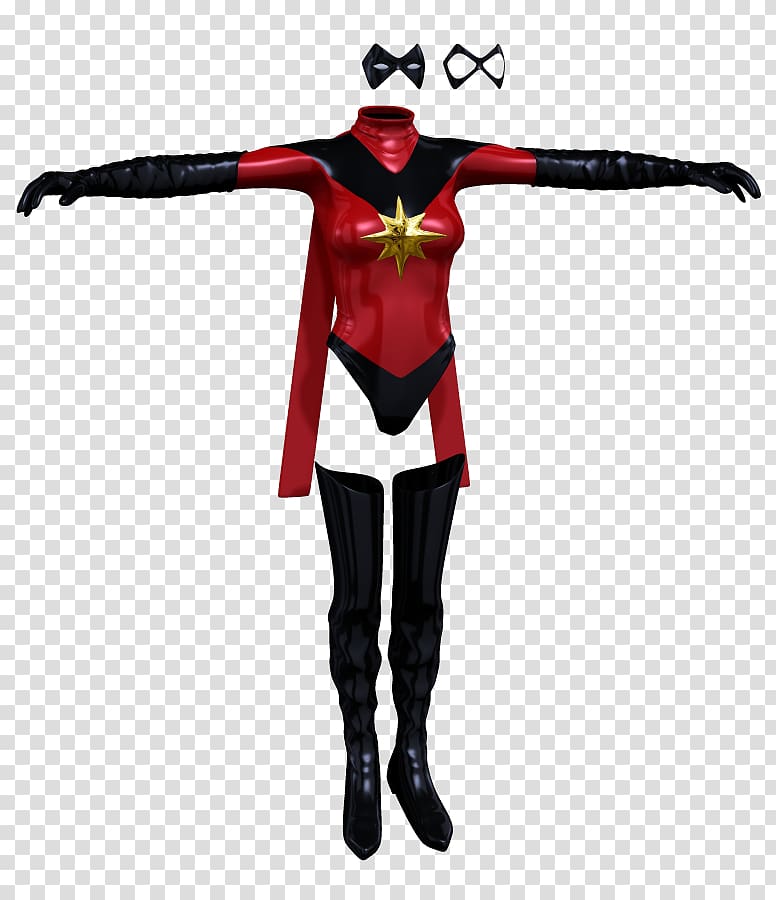 Superhero Costume, Ms Marvel transparent background PNG clipart