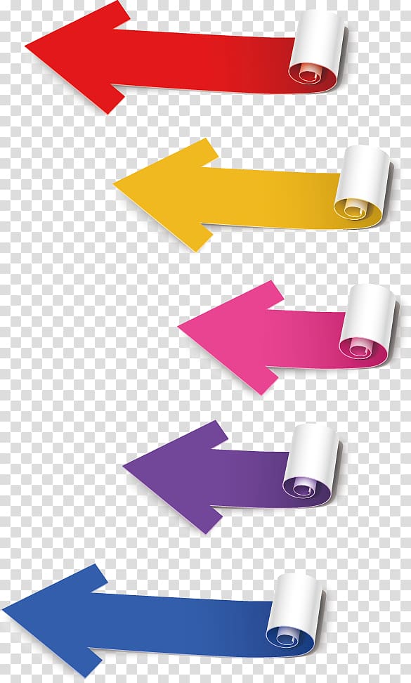 assorted color flow chart illustration, Arrow Color, arrow transparent background PNG clipart