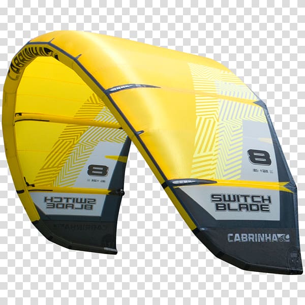 Kitesurfing Switchblade Tool Kite line, yellow kite transparent background PNG clipart