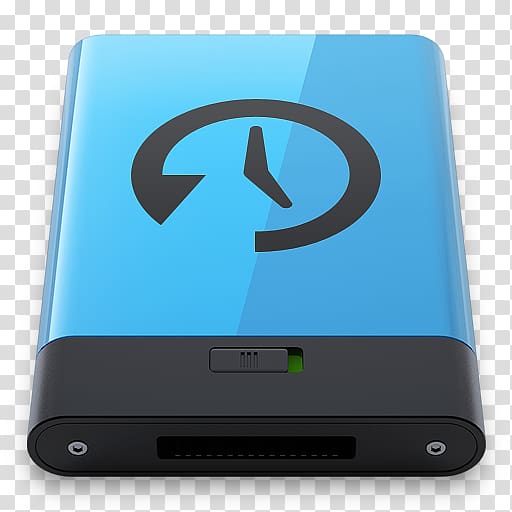 black and blue battery illustration, gadget multimedia electronics, Blue Time Machine B transparent background PNG clipart