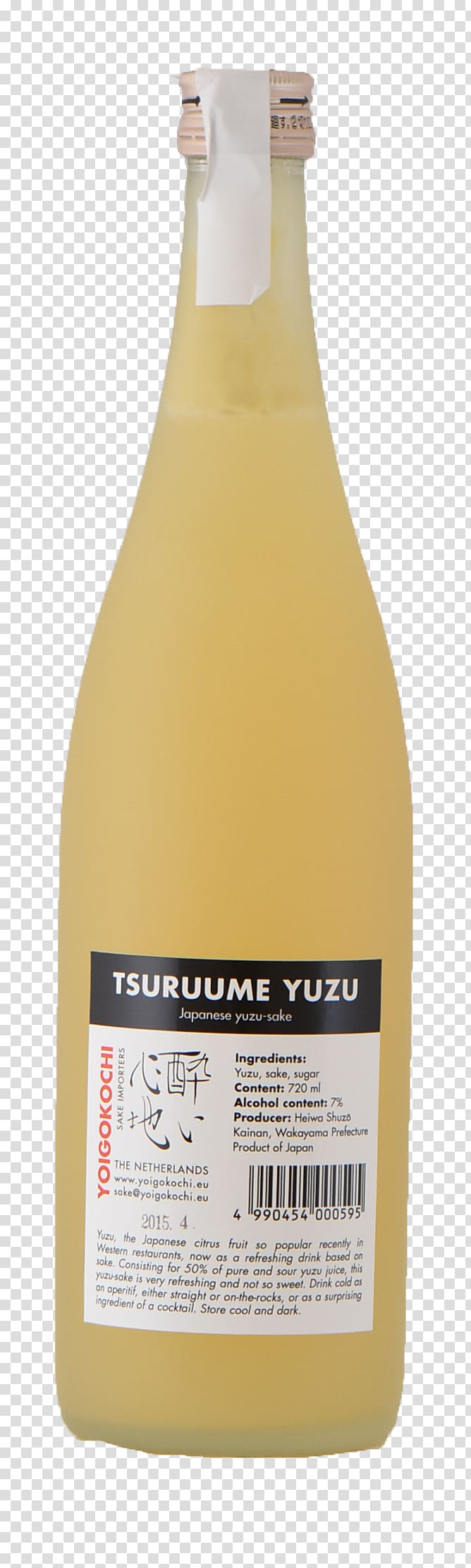 Liqueur, Yuzu transparent background PNG clipart