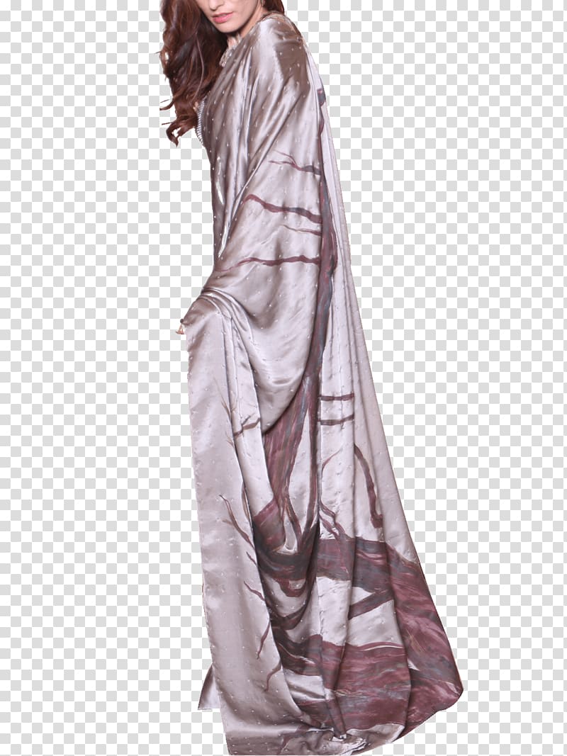 Silk Dress Blouse Neckline Sari, dress transparent background PNG clipart