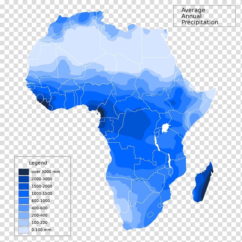 Sahara Precipitation Map Climate of Africa Geography, Africa transparent background PNG clipart