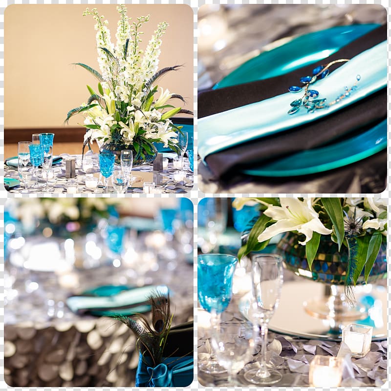 Floral design Turquoise Centrepiece Table-glass, design transparent background PNG clipart