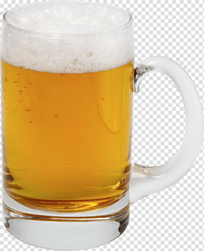 used clear glass beer mug, German Pint Of Beer transparent background PNG clipart