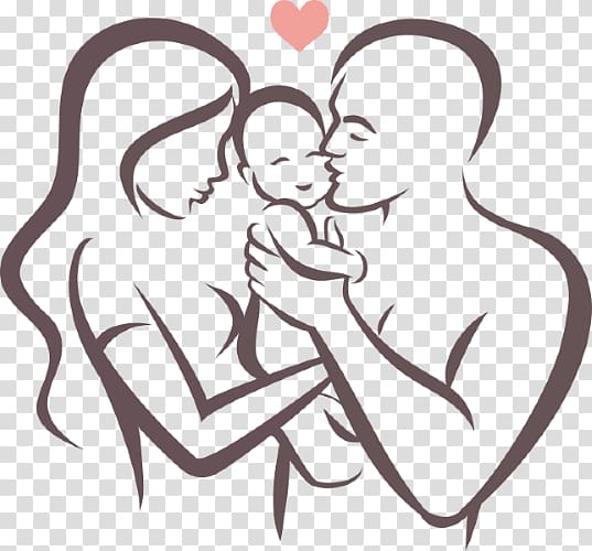 Drawing Infant Family, Family transparent background PNG clipart