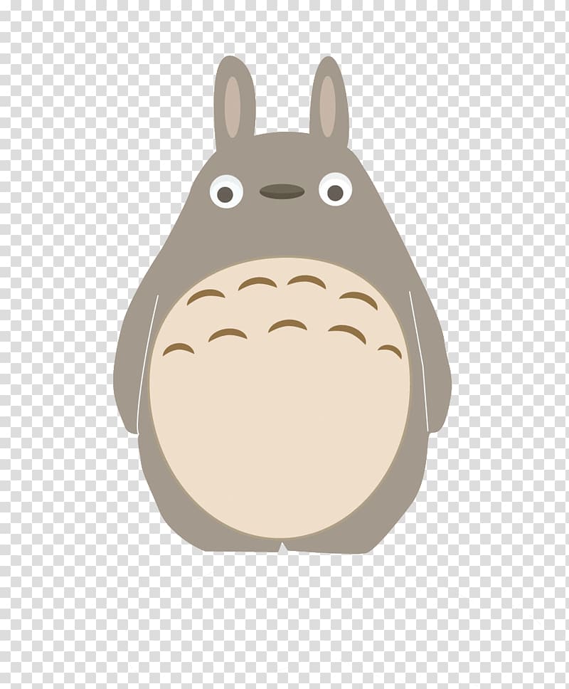 gray rabbit illustration, T-shirt Studio Ghibli Art , Totoro transparent background PNG clipart