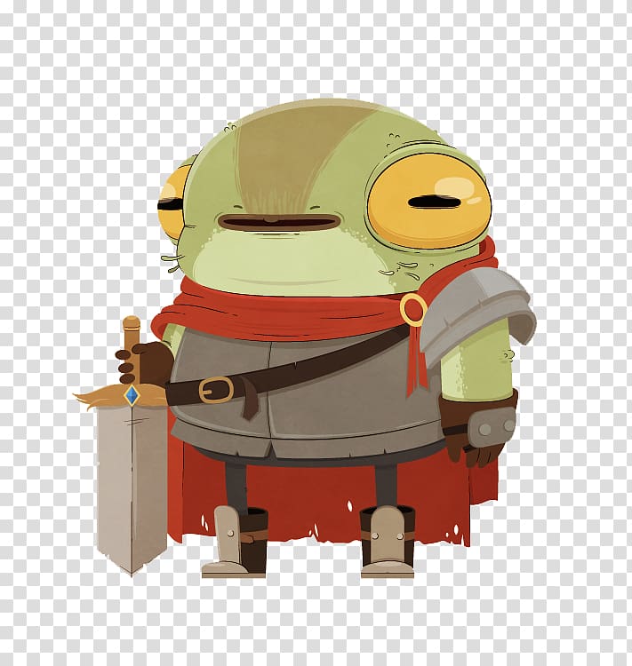 Cartoon Character Concept art, Frog Knight transparent background PNG clipart