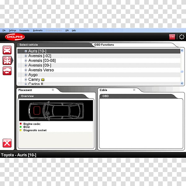 Car Computer Software On-board diagnostics scanner OBD-II PIDs, car transparent background PNG clipart